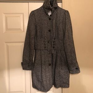 Black & White blend coat.